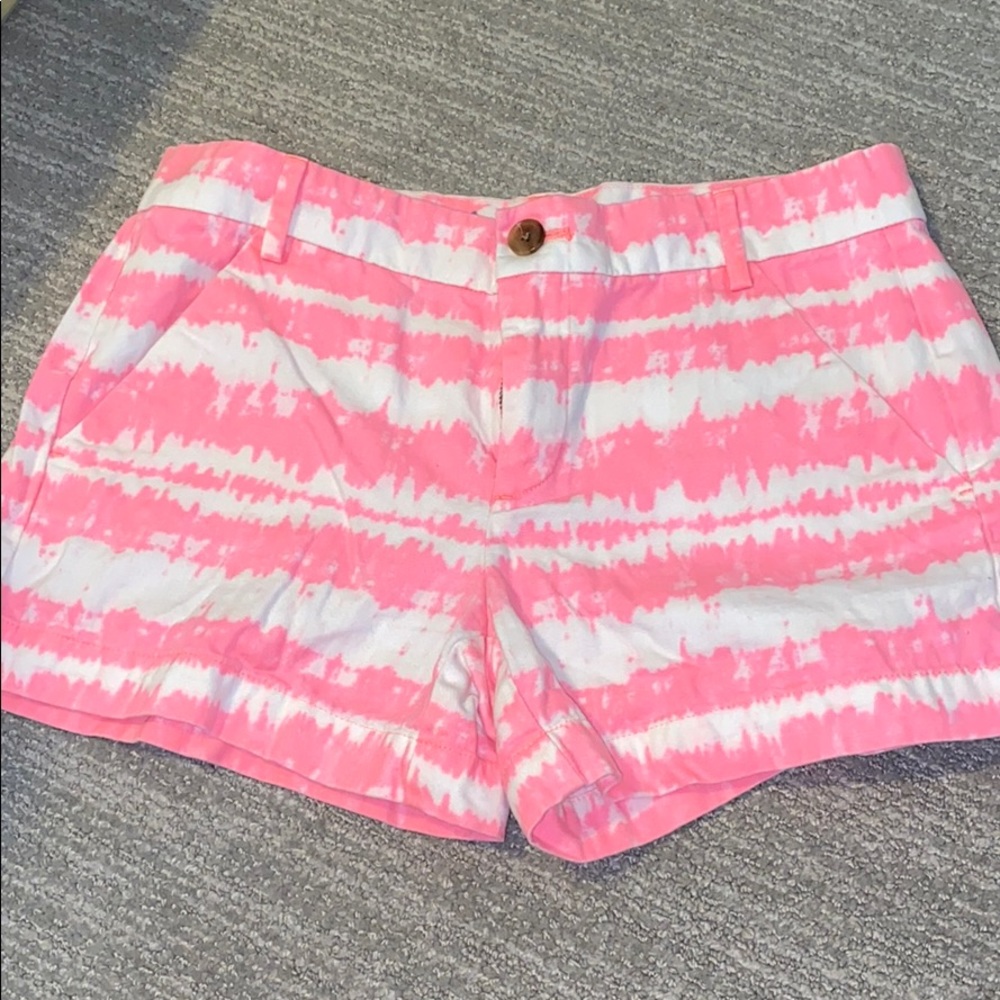 Pink striped shorts (Khakis by Gap)